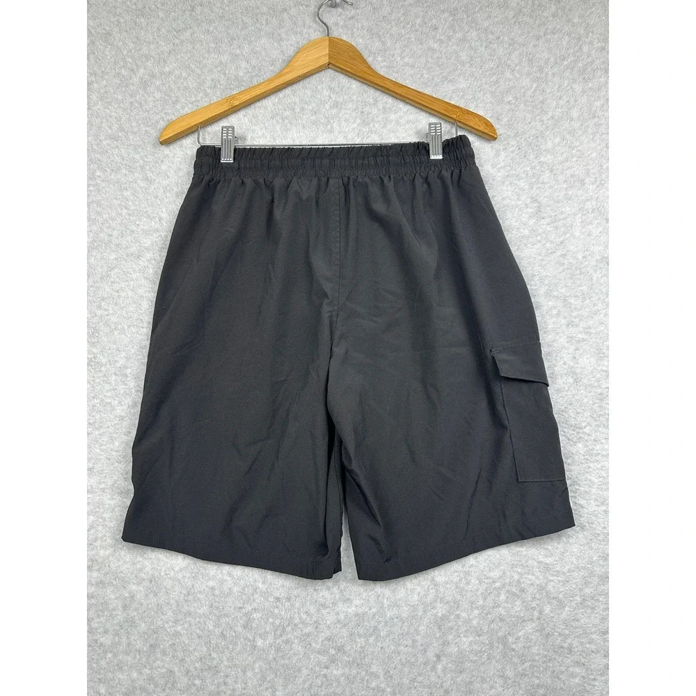 RBX Active‎ Cargo Shorts Mens Medium Black Polyester Athletic Utility